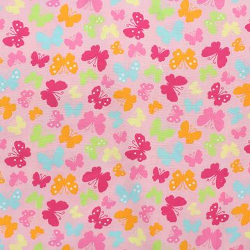 Pretty Wings Pink  Fabric