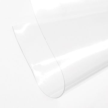 Clear Plastic Double Polish Clear 20 Gauge Non-Wrinkle  Fabric