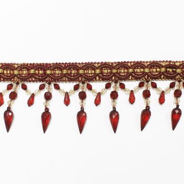Crystal Beaded Fringe 32/12-33 Fabric Trim
