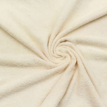 Terry Cloth Velour 14 oz. Natural Fabric