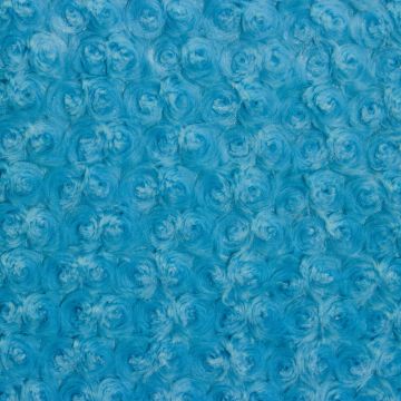 Rose Cuddle Turquoise Fabric