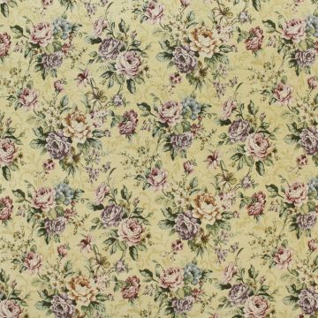 Chenille Flowers  Fabric
