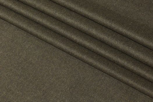 A close-up of a soft black and durable wool fabric.